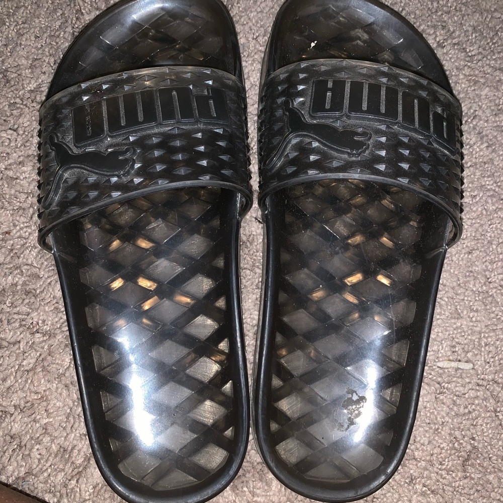 BLACK JELLY PUMA SLIDE